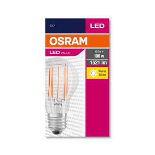 Лампа світлодіодна OSRAM філаментна "груша" CLAS A100 10W/827 230V E27