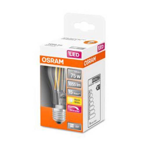 Лампа світлодіодна OSRAM філаментна що диммується "груша" CLAS A75D 9W/827 230V E27