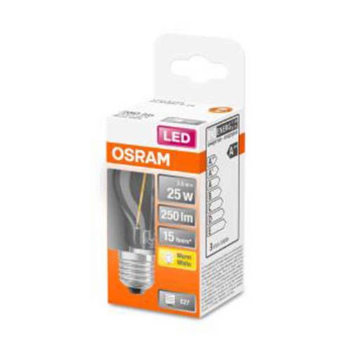 Лампа світлодіодна OSRAM філаментна "свічка" CLAS P25 2,5W/827 230V E27