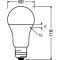 Лампа світлодіодна OSRAM "груша" CLAS A100 13W/827 230V E27