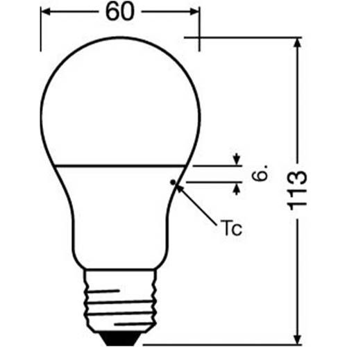 Лампа світлодіодна OSRAM "груша" CLAS A60 8,5W/840 230V E27