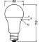 Лампа світлодіодна OSRAM "груша" CLAS A75 10W/865 230V E27
