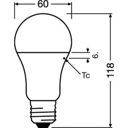 Лампа світлодіодна OSRAM "груша" CLAS A75 10W/865 230V E27