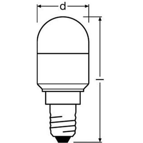 Лампа світлодіодна OSRAM спеціальна трубчата LED SPECIAL T26 20 2.3 W/6500K E14