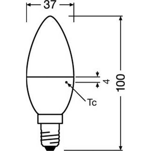 Лампа світлодіодна OSRAM "свічка" CLAS B40 5W/827 220-240V E14