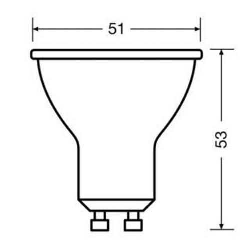 Лампа світлодіодна OSRAM з рефлектором PAR16 80 non-dim 36° 6,9W/830 GU10