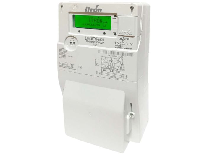 Лічильник EM620 Ukraine CT кл.т.0.5, 5(10)А, 4 COPO + RS485 + RWP, 3ф електр. багатотариф, Itron (Actaris)