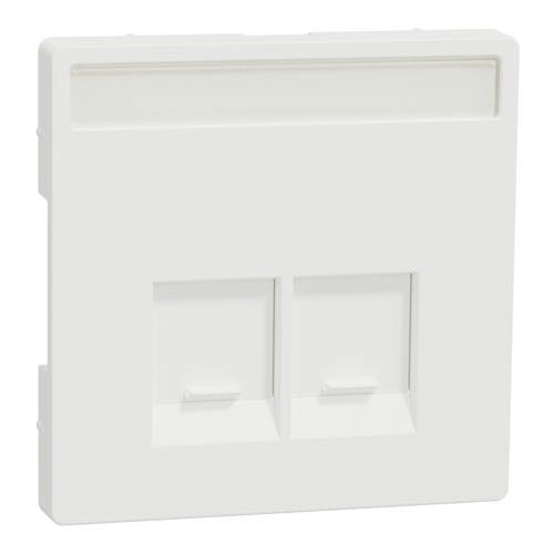 Накладка пилозахисна підп 2хRJ45 SysD матовий білий, Schneider Electric