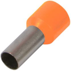 Ізольований наконечник втулковий e.terminal.stand.e0508.orange 0.5 кв.мм, помаранчевий, 100шт, E.NEXT