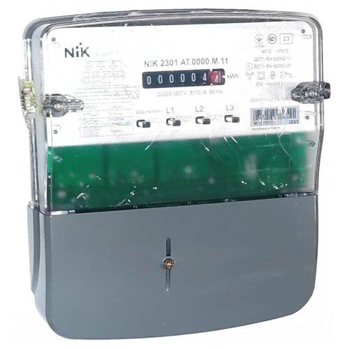 Лічильник електроенергії NIK2301 AT.0000.M.12 5(10)А 3х230/400В однотарифний