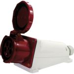 Силова розетка стаціонарна e.socket.pro.5.63, 5p, 380В, 63А, E.NEXT