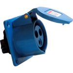 Силова розетка, що вбудовується e.socket.pro.5.32.wall, 5p, 380В, 32А, E.NEXT