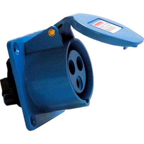 Силова розетка, що вбудовується e.socket.pro.5.32.wall, 5p, 380В, 32А, E.NEXT