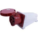 Силова розетка стаціонарна e.socket.145.125.67, 5p, 400В, 125А, IP67, E.NEXT