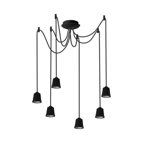 Підвіс стельовий ERKA 626 2м чорний 6xЕ27
