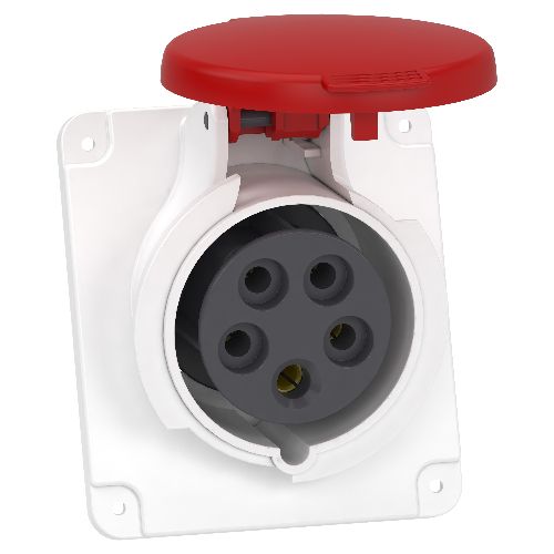 Розетка скр. кутова. гвинт 16А 3P+N+E IP44 380В, Schneider Electric