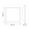 Панель вбудована LED 80W 6400K 5575Lm 175-265V 595x595x25мм, PLAZMA-80, Horoz