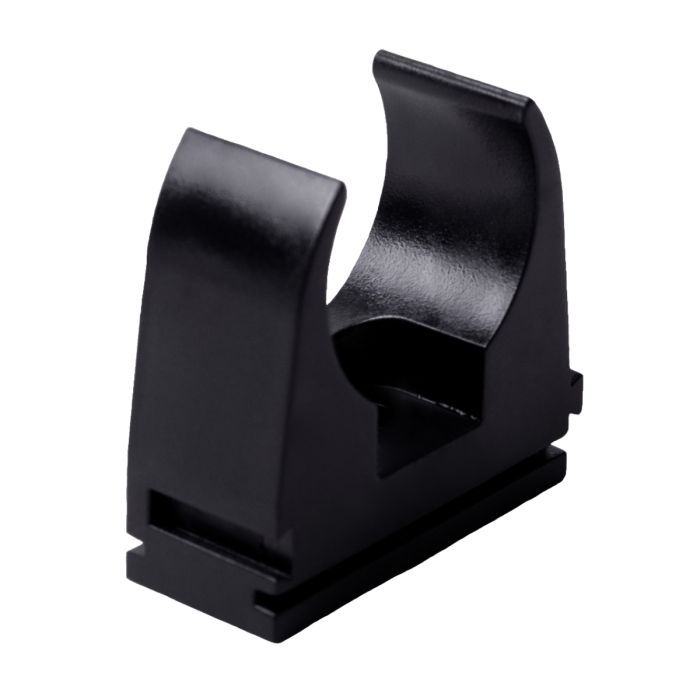 Кріплення труби 50 мм, D50мм, ПВХ, t застосування -25+60 °с, чорна, Упаковка 10 шт, KOPOS