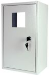 Корпус e.mbox.stand.n.f1.0.z металевий, під 1-ф. лічильник, порожня, навісний, з замком