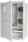 Корпус e.mbox.stand.w.f3.24.z.е металевий, під 3-ф. електронний лічильник, 24 мод., що вбудовується, з замком.