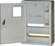 Корпус e.mbox.stand.n.f1.16.z.e металевий, під 1-ф. електронний лічильник, 16 мод., навісний, з замком