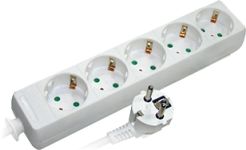 Подовжувач E-NEXT e.es.5.5.z.b - 5 гнізд, 5 метрів, з заземленням, baby protect