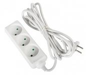 Подовжувач E-NEXT e.es.3.5.b - 3 гнізда , 5 метрів, без заземлення, baby protect