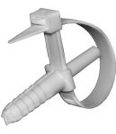 Хомут з дюбелем e.ctdub.stand.90.7.8.35, хомут 90х7мм, дюбель 8х35мм, (діаметр труби 10-25мм) (50шт), E.NEXT