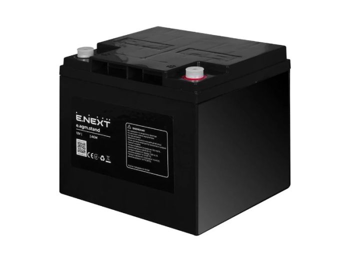 Акумуляторна батарея e.agm.stand.12.26 12В, 26Аг, AGM, E.NEXT