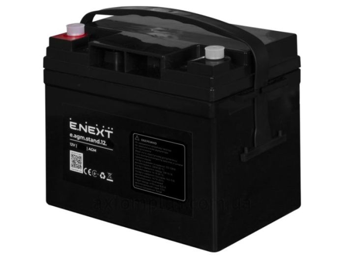 Акумуляторна батарея e.agm.stand.12.38 12В, 38Аг, AGM, E.NEXT