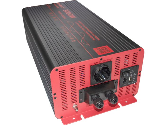 Інвертор з функцією зарядки e.inv.pro.3000 12/220В 3000Вт, чистий синус, E.NEXT