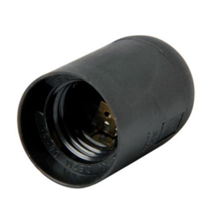 Патрон пластиковий e.lamp socket.E27.pl.black Е27 чорний, E.NEXT