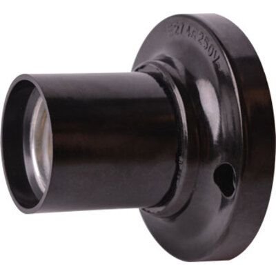 Патрон бакелітовий e.lamp socket wall side.E27.bk.black настінний Е27 чорний, E.NEXT