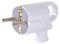 Вилка побутова e.plug.angle.005.16,з з/к, 16А, кутова, біла, з ручкою, E.NEXT