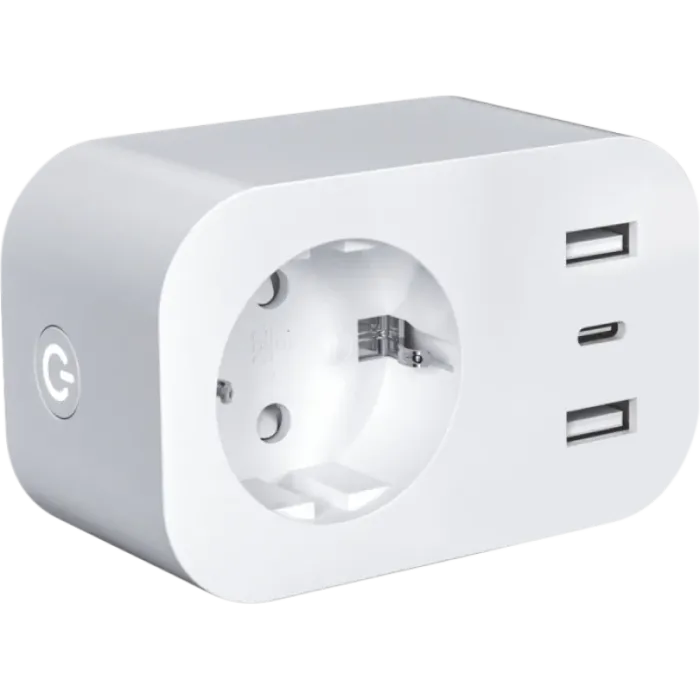 WIFI SMART розетка WPU-16A з енерго-моніторингом IP20, UEC