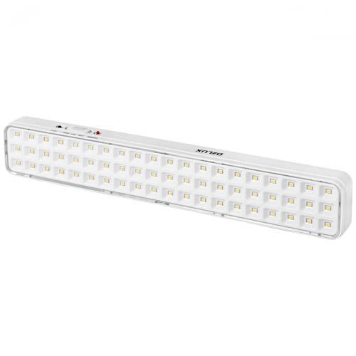 Світильник аварійний REL-602 (3.7V2Ah) 60 LED 4Вт 342x55x30 акумуляторний, DeLux