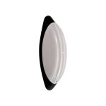 Світильник ERKA 1205-Black-B настінно-стельовий овальний чорний-білий E27 IP20