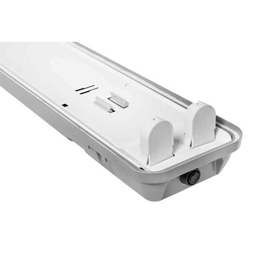Світильник промисловий без ламп (з відбивачем) PC7 2*1200мм G13 IP65, DeLux