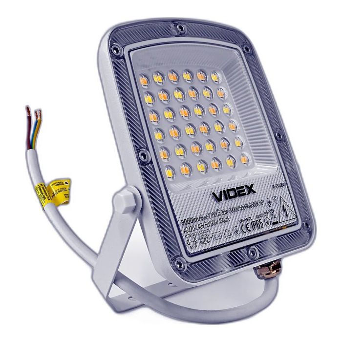 LED прожектор VIDEX F5 30W 3000-5000-6500K 230V White (VL-F5-030CW)