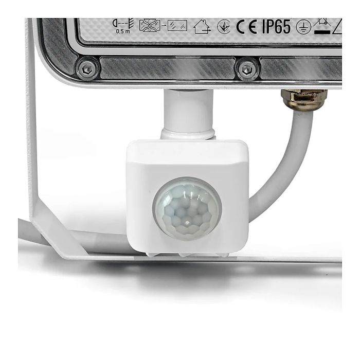 LED прожектор VIDEX F5 50W 3000-5000-6500K з датчиком руху 230V White (VL-F5-050CW-S)