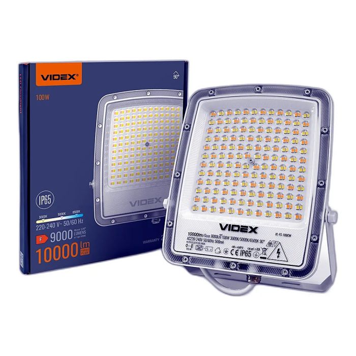 LED прожектор VIDEX F5 100W 3000-5000-6500K 230V White (VL-F5-100CW)