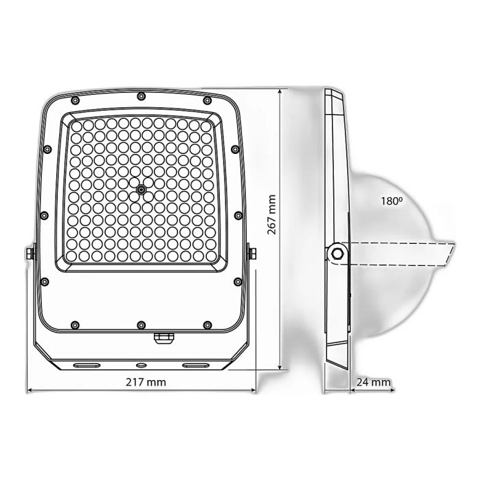 LED прожектор VIDEX F5 100W 3000-5000-6500K 230V White (VL-F5-100CW)