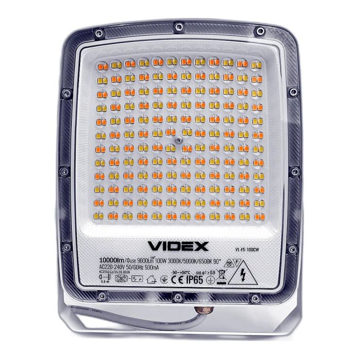 LED прожектор VIDEX F5 100W 3000-5000-6500K 230V White (VL-F5-100CW)