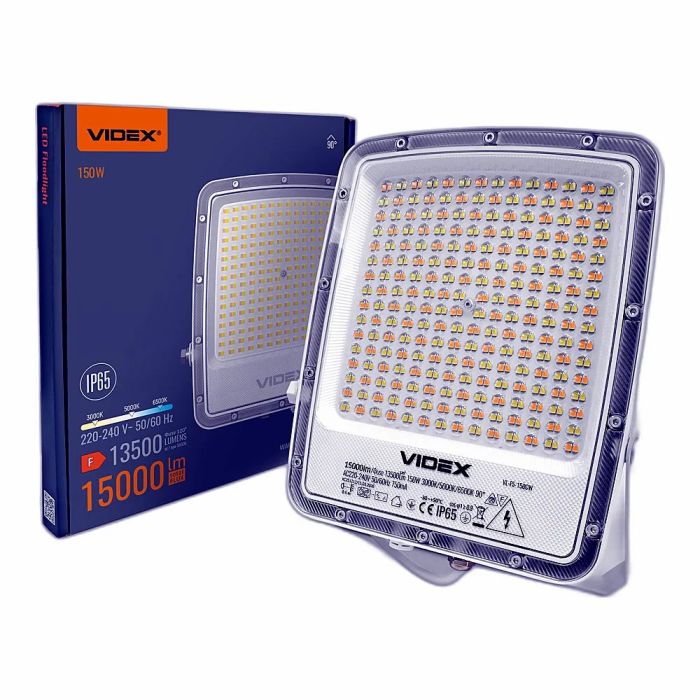 LED прожектор VIDEX F5 150W 3000-5000-6500K 230V White (VL-F5-150CW)