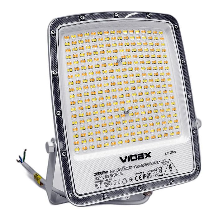LED прожектор VIDEX F5 200W 3000-5000-6500K 230V White (VL-F5-200CW)