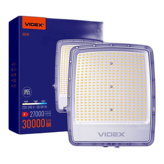 LED прожектор VIDEX F5 300W 3000-5000-6500K 230V White (VL-F5-300CW)