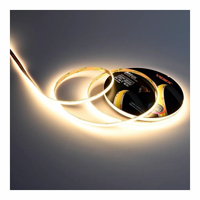 LED стрічка VIDEX COB DC24V 55W 5M 3000K Ra80 IP20 VL-LSTCB320-24113-B5)