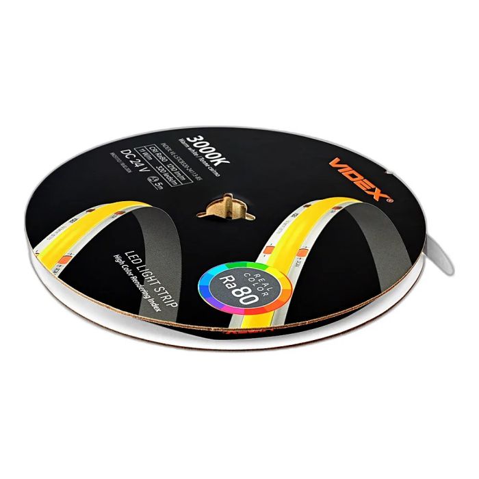 LED стрічка VIDEX COB DC24V 55W 5M 3000K Ra80 IP20 VL-LSTCB320-24113-B5)