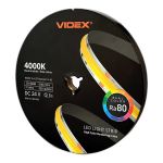 LED стрічка VIDEX COB DC24V 55W 5M 4000K Ra80 IP20 VL-LSTCB320-24114-B5)