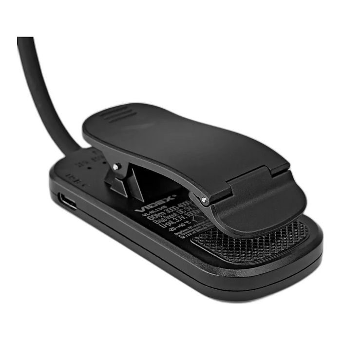 LED Світильник акумуляторний для читання VIDEX VL-NL134B Black